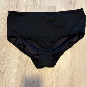 LANDS’ END 16W swim bikini bottoms. NWOT color is black.
